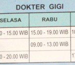 Jadwal Dokter Gigi JMC