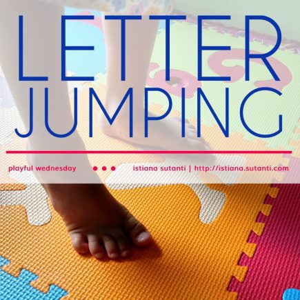 Playful Wednesday - Letter Jumping