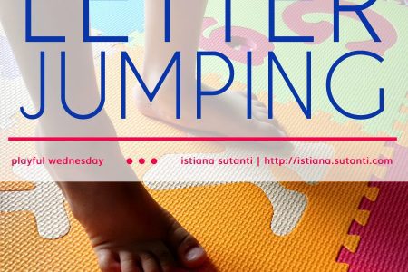 Playful Wednesday - Letter Jumping