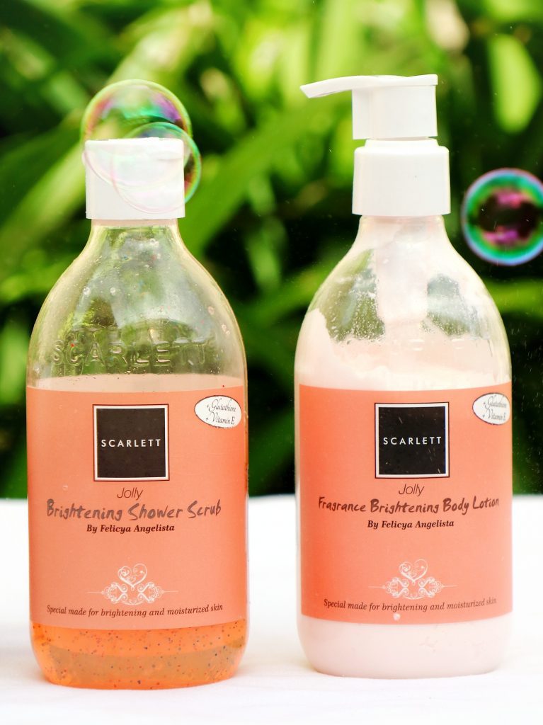 Scarlett Whitening Body Care: Shower Scrub & Body Lotion Jolly