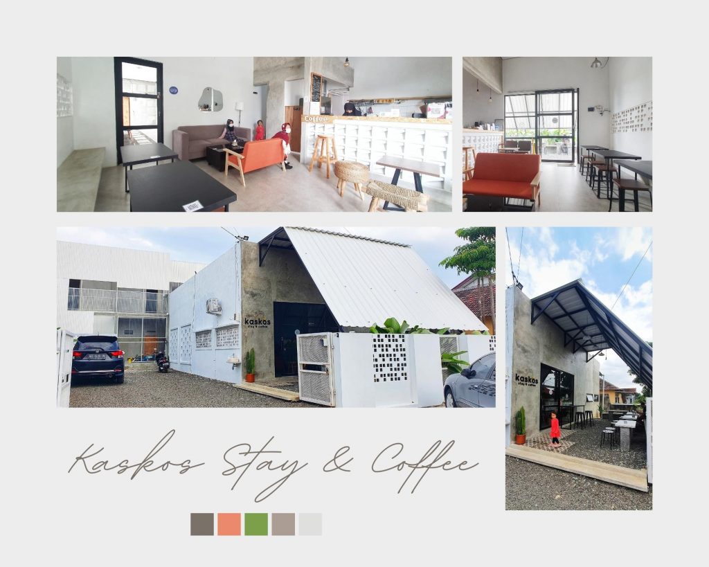 Desain Kafe Kaskos Stay & Coffee Lampung