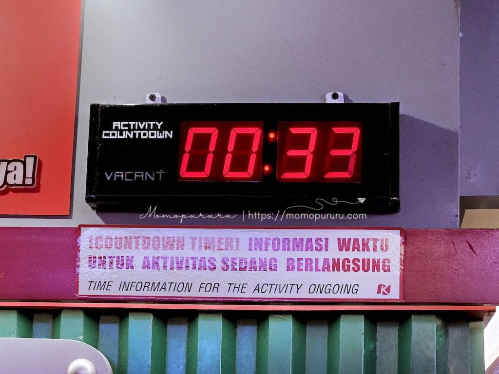 Timer di tempat aktivitas Kidzania