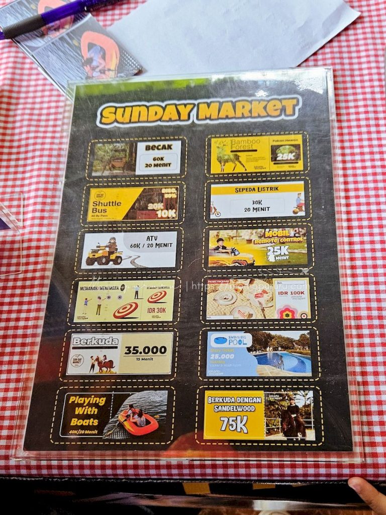 Harga tiket masuk berbagai aktivitas Jakarta Escape