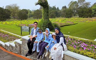 Foto Taman Burung Merak di Taman Bunga Nusantara