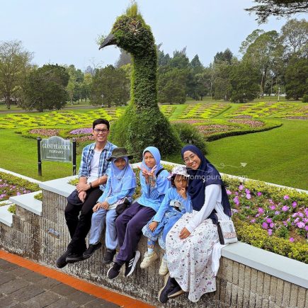 Foto Taman Burung Merak di Taman Bunga Nusantara