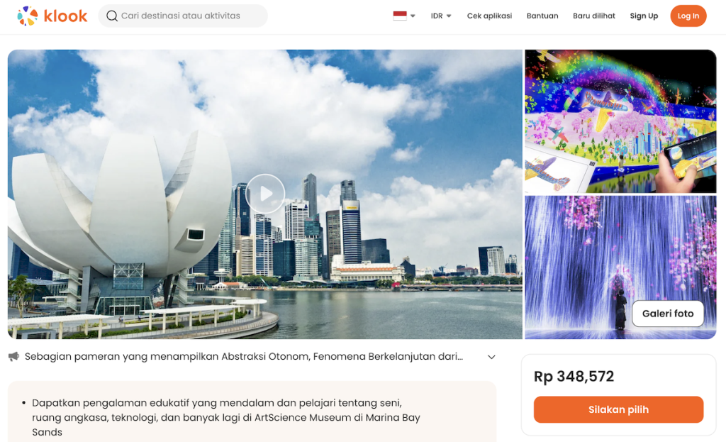 Art Science Museum Ticket