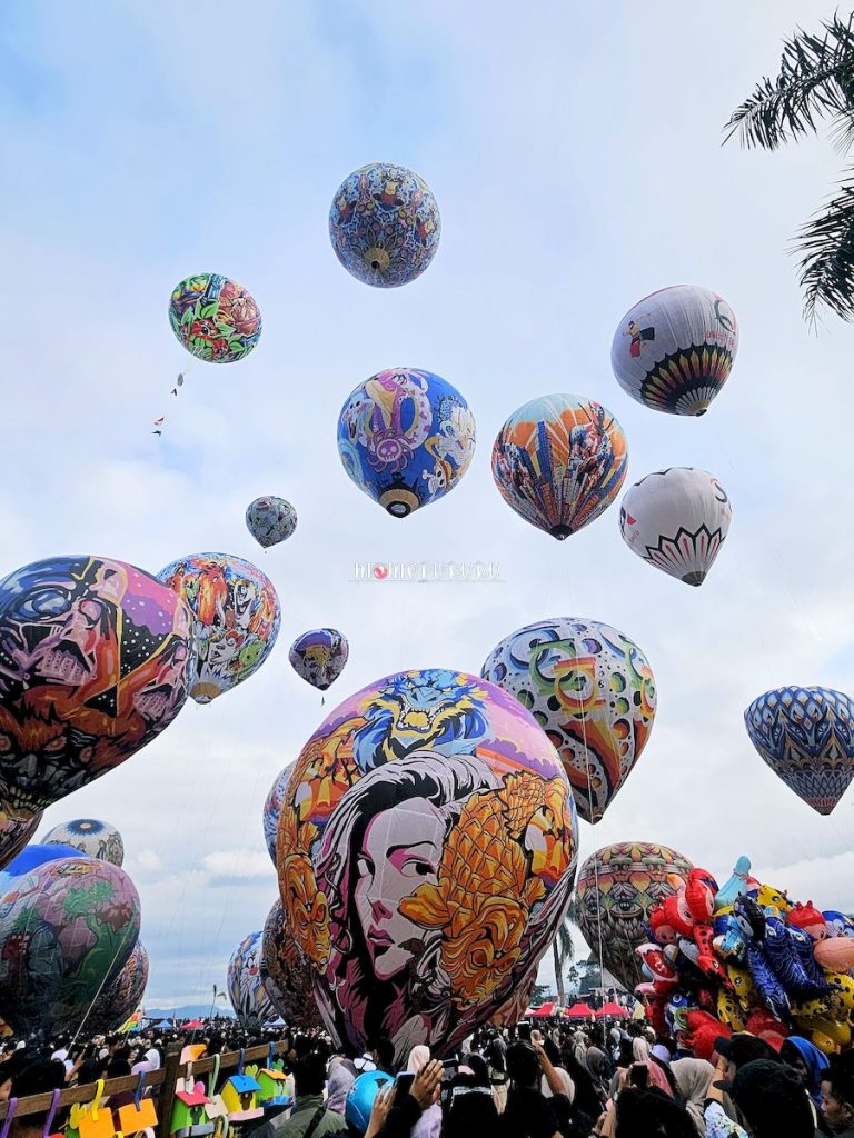 Balon Udara Wonosobo di Udara