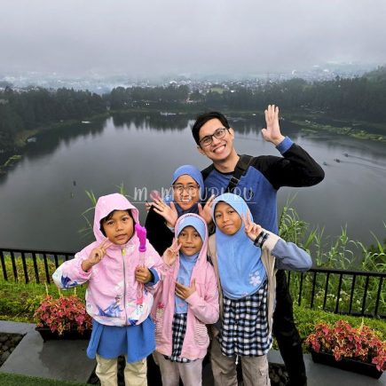 Berfoto di khayangan skyline