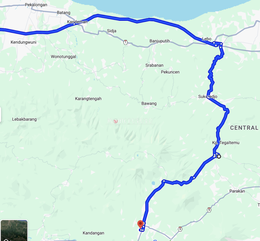 Jakarta - Dieng lewat Sukorejo