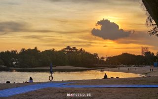 Sunset di pantai Palawan