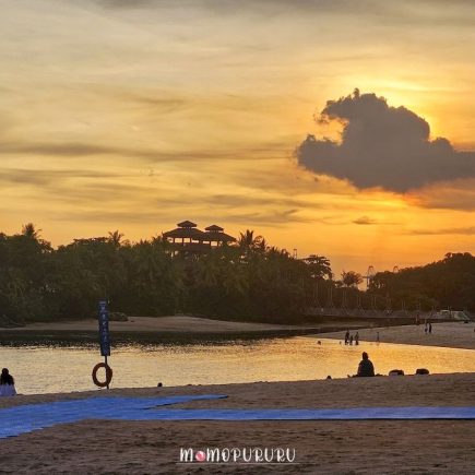 Sunset di pantai Palawan