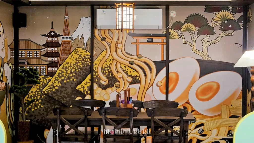 Suasana Kyuka Ramen di bagian bawah