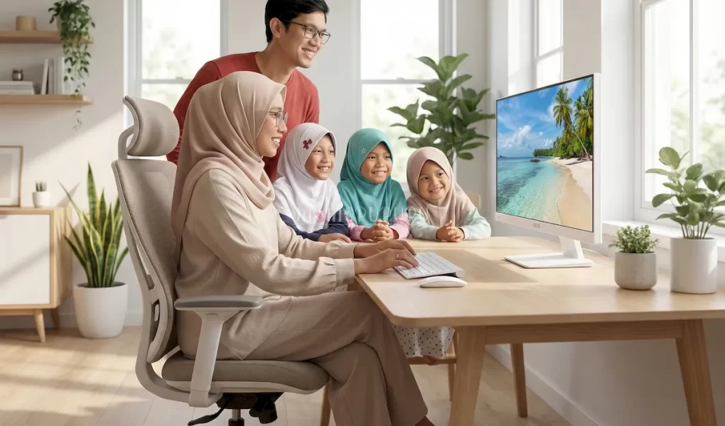 Travel planning with ASUS V400 AiO Series