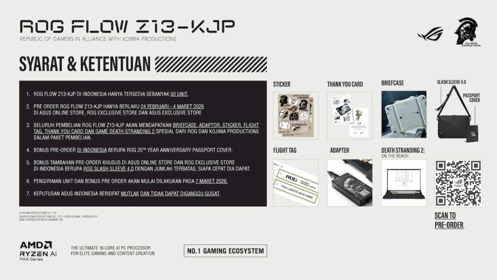 Paket Eksklusif ASUS ROG Flow Z13 KJP