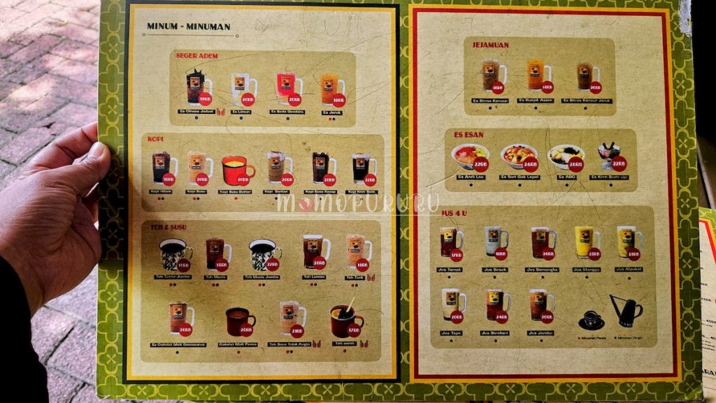 Menu Bumi Upi