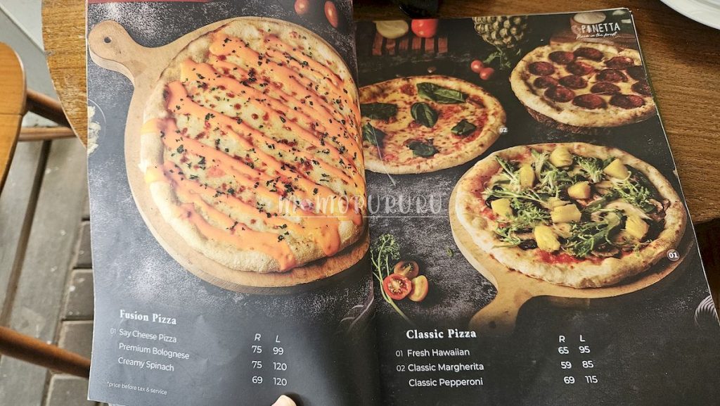 Menu Pizza Nara Park