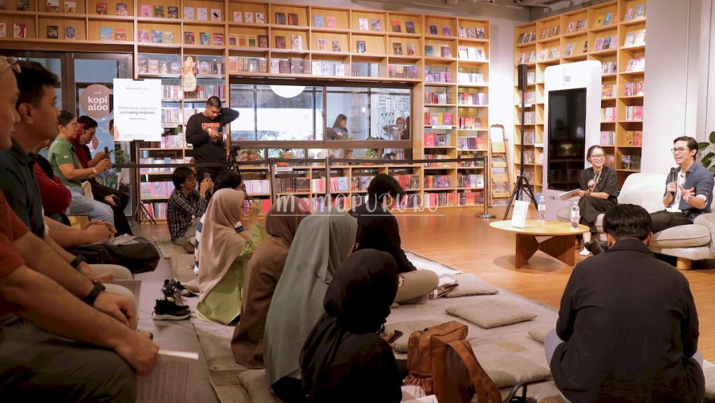 Acara booklaunching di Gramedia Jalma