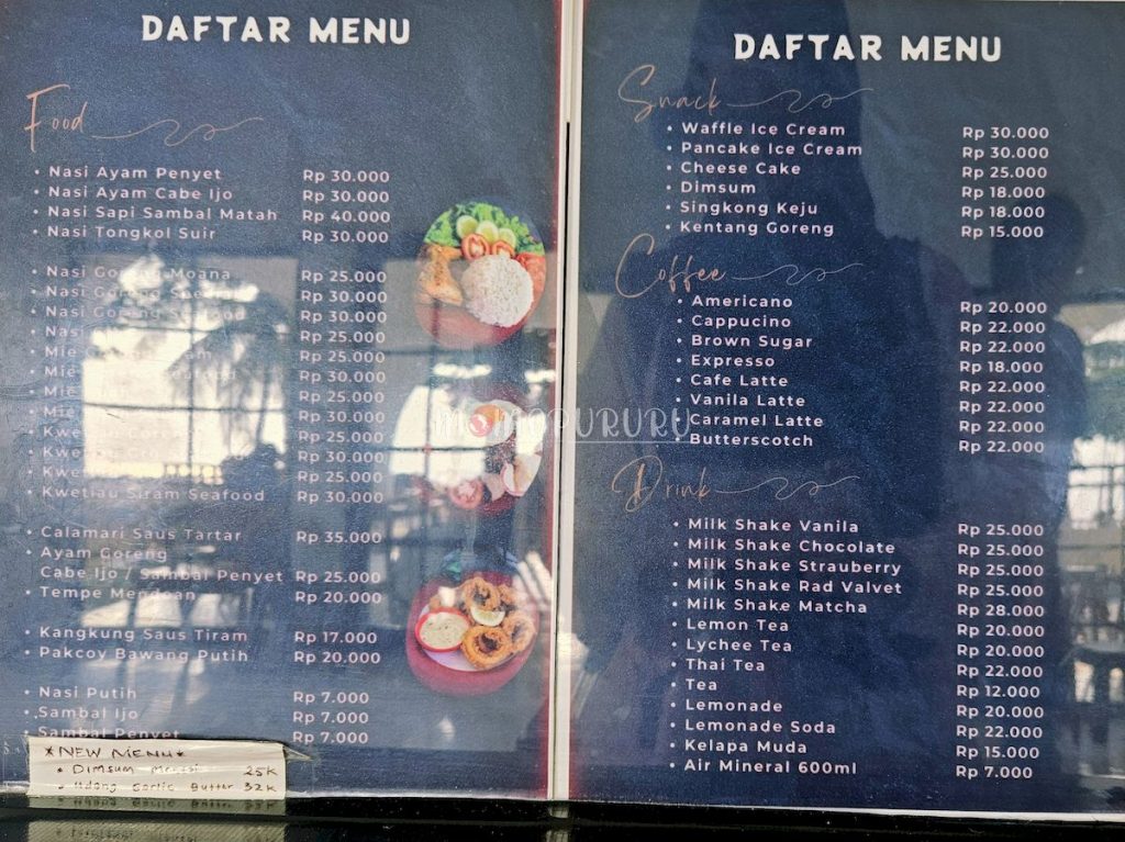 Harga di Moana Resto